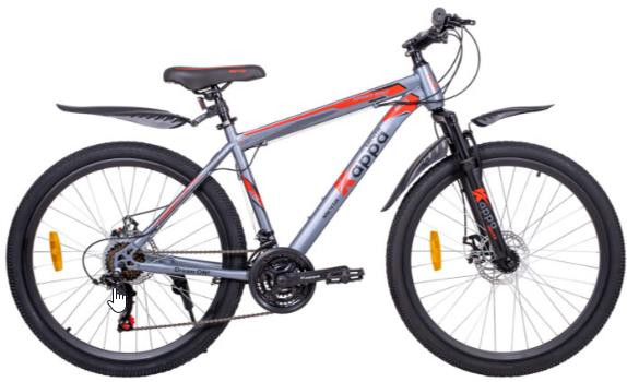 Велосипед МЕЧТА KAPPA 26''-18'' gray-black-red