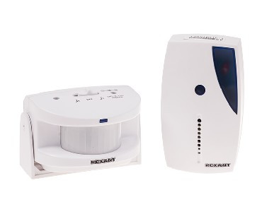 Звонок REXANT (46-0215) GS-215 звонок б/п с выносным датчиком движения