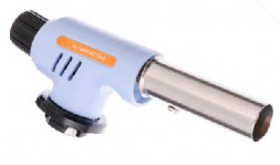 Газовая горелка ЕРМАК Горелка газ. с пьезорозжигом, цанговый захват, шир. сопло, ударопрочн.; 15х4х5,5см 333-097