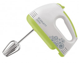 Миксер SCARLETT SC-HM40S05 белый с зеленым
