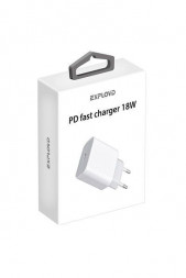 Сетевое ЗУ EXPLOYD EX-Z-1165 Сетевое ЗУ/3A/PD/18W/белый/Quinsy