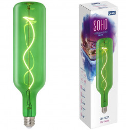 Лампы светодиодные серии SOHO UNIEL (UL-00007627) LED-SF21-5W/SOHO/E27/CW GREEN GLS77GR