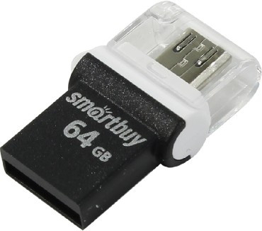 USB флеш SMARTBUY (SB64GBPO-K) 64GB OTG POKO SERIES BLACK