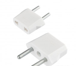 Переходник электрический ВЕЛЛКОНТ Переходник электричкий плоский Веллконт 6А, б/з, ПУ10/16-004, белый 104936