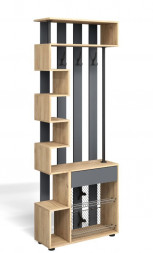 Прихожая БИТЕЛ ПРИХОЖАЯ МИНИ МЛ-1 (ДУБ ЗОЛОТОЙ КРАФТ/СЕРЫЙ ГРАФИТ)