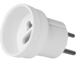 Удлинители электрические VOLSTEN (10822) SA 1/1-M белый (адаптер переходник)