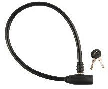 Аксессуары для вело-техники STELS Трос-замок 86109 длина 650мм, диам.10мм, чёрный 540008*LU001917