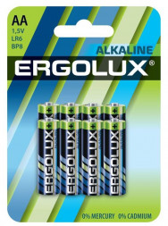 Батарейка ERGOLUX (14815) Alkaline BL8 LR6