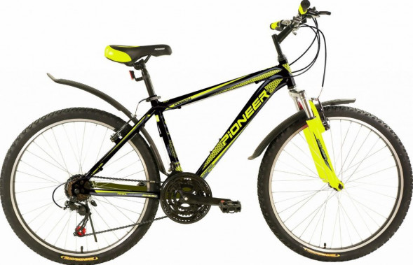 Велосипед PIONEER COWBOY 26&quot;/19&quot; black-green-gray