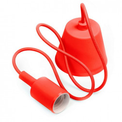 подвес SMARTBUY (SBE-CLHE27s-r) подвес с патроном e27, 1 м, красный