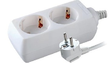 Электро удлинитель VOLSTEN (9310) S 2x5-Z (2 гн. 5 м., 10А, 2200 Вт.)