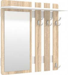 Мебель для прихожих BONMEBEL Виктория 26 Вешалка дуб сонома/белый (1 кор.)