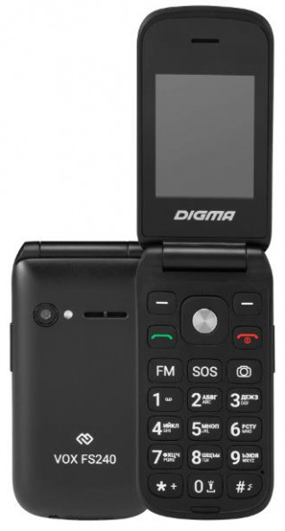 Телефон мобильный DIGMA Vox FS240 32Mb Black (VT2074MM)