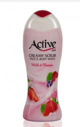 Гель-скраб кремовый для душа ACTIVE Гель-скраб кремовый для душа Клубника со сливками , 400 мл (512306011)