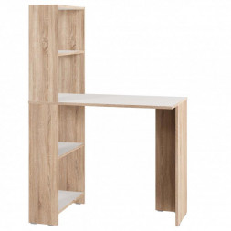 Модульная мебель МЕБЕЛЬ-КОМПЛЕКС ЛАЙТ Стол-стеллаж рабочий Дуб сонома/Белый