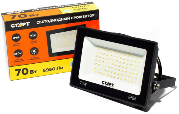 Светодиодный прожектор СТАРТ (19425) LED FL 70W65 N