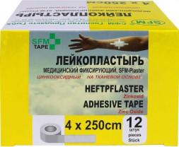 Лейкопластырь SFM Лейкопластырь Тканевая основа 4,0 х 250 см - SFM Plaster, Германия