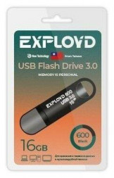 USB флэш-накопитель EXPLOYD EX-16GB-600-Black USB 3.0