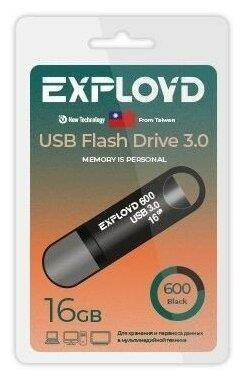 USB флэш-накопитель EXPLOYD EX-16GB-600-Black USB 3.0