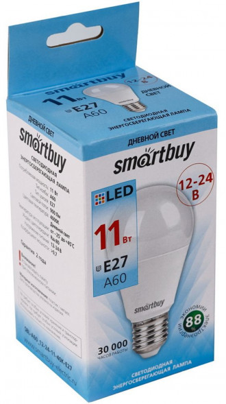 Лампа SMARTBUY (SBL-A60_12-24-11-40K-E27) 11W/4000/E27
