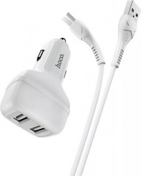 АЗУ HOCO (6931474727763) Z36 White АЗУ 2USB 2.4A для micro USB