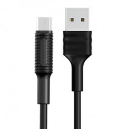 Кабель microUSB BOROFONE (6957531081654) BX1 USB (m)-microUSB (m) 1.0м - черный
