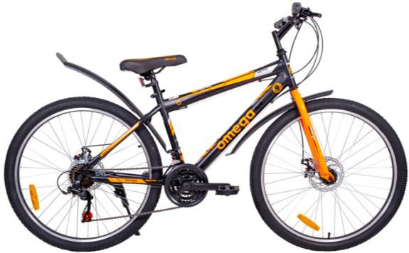 Велосипед МЕЧТА OMEGA 26''-16'' black-orange-silver
