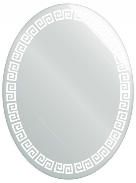 Зеркало САНАКС 405806 Зеркало с матированным рисунком овальное 600х800мм