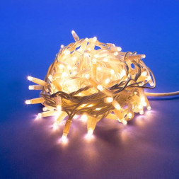 Электрогирлянда UNIEL (UL-00007841) ULD-S1000-120/DWA WARM WHITE IP67 10м. 120 светодиодов. Теплый белый