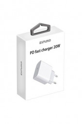 Сетевое ЗУ EXPLOYD EX-Z-1166 Сетевое ЗУ/3A/PD/20W/белый/Quinsy