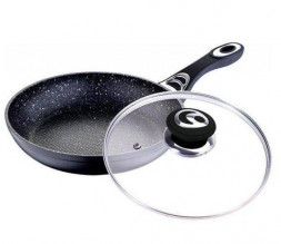 Сковорода GREEN POINT GP-3122DL Сковорода с крышкой диам. 22см, алюм, мрам. покр. 1х6