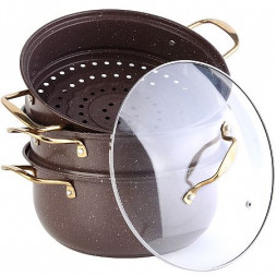 Мантоварка MAYER&BOCH 31249 коричневый, мраморная крошка