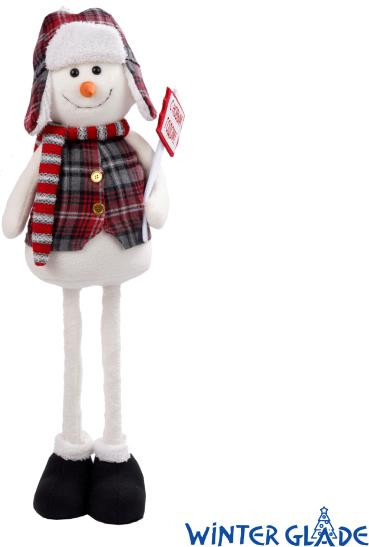 WINTER GLADE Фигурка Снеговик 90 см на телескопических ногах F4190