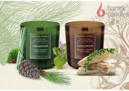 Свеча BARTEK Древесина (WOOD) 150гр в стакане