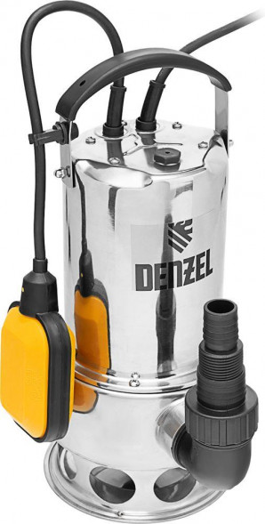 Насос DENZEL Дренажный насос DPL800X, 800 Вт, подъем 7 м, 16500 л/ч 97324