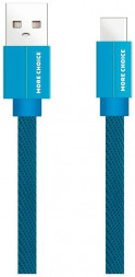 Кабель MORE CHOICE (4627151194608) K20a USB (m)-Type-C (m) 1.0м - синий