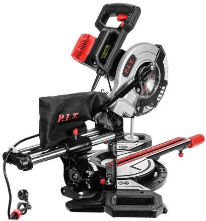 Пила торцовочная P.I.T. Пила торцовочная электрич. PCM210-C (1700Вт, 210мм, 3500/4900об/мин, +-45°, протяжка, лазер) P.I.T. Пила торцовочная электрич. PCM210-C (1700Вт, 210мм, 3500/4900об/мин, +-45°, протяжка, лазер)