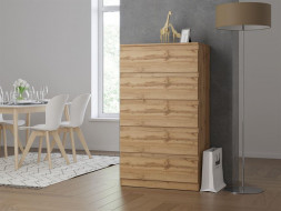 Комод НК-МЕБЕЛЬ STERN комод Т-8 (16 мм) 5-я Дуб Вотан 72676287 (2 кор.)
