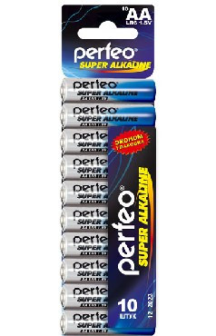 Элементы питания PERFEO LR6/10SHRINK CARD SUPER ALKALINE