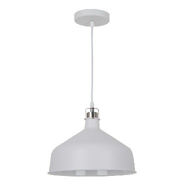 Светильник CAMELION (13031) PL-425L C71 Белый + хром (Светильник подвесной AMSTERDAM, 1х E27, 60Вт, 230В, металл)