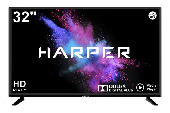 LED-телевизор HARPER 32R490T* БЕЗРАМОЧНЫЙ
