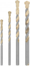 Набор сверл MATRIX Набор сверл по бетону Golden Line 5 - 6 - 8 - 10мм// MATRIX Набор сверл по бетону Golden Line 5 - 6 - 8 - 10мм//