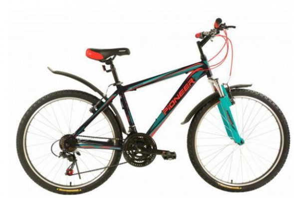 Велосипед PIONEER COWBOY 26&quot;/19&quot; black-mint-red
