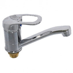 Смеситель для кухни TORNADO 4244S Смеситель кухонный нос 15 см шаровый на гайке