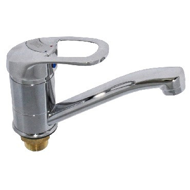 Смеситель для кухни TORNADO 4244S Смеситель кухонный нос 15 см шаровый на гайке