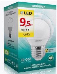 Лампа светодиодная SMARTBUY (SBL-G45-9_5-30K-E27) 9.5W/3000/E27