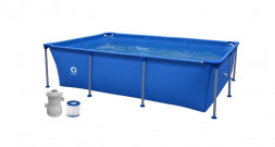 Бассейн AVENLI Бассейн прямоугольный со стальным каркасом Avenli 2.58м*1.79м*66cм 17805EU,фильтр-насос 300 галлонов