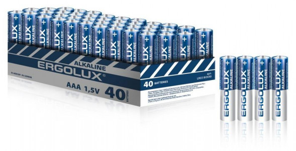 Батарейка ERGOLUX (14672) Alkaline BOX40 LR03