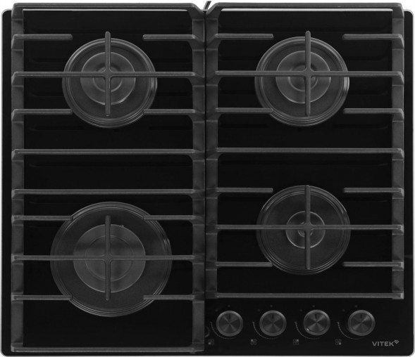 Варочная панель газовая VITEK VGH 6420 BG стекло черное