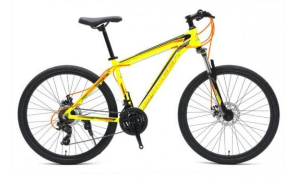 Велосипед PIONEER FORESTER 26&quot;/16&quot; lemon-black-orange